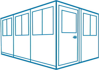 modular 6 x 10 swing booth