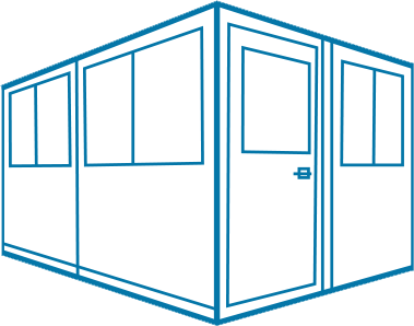 modular 8 x 10 swing booth