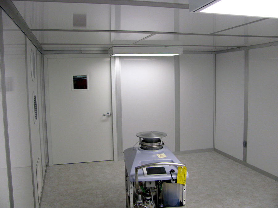 interior of the decontamination room
