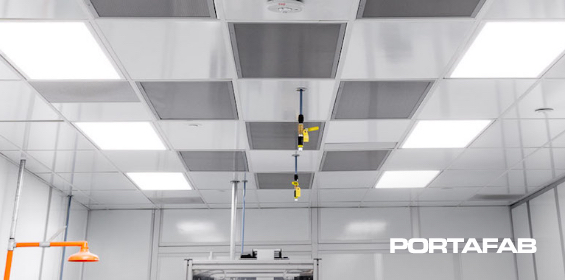 modular cleanroom ceiling grid