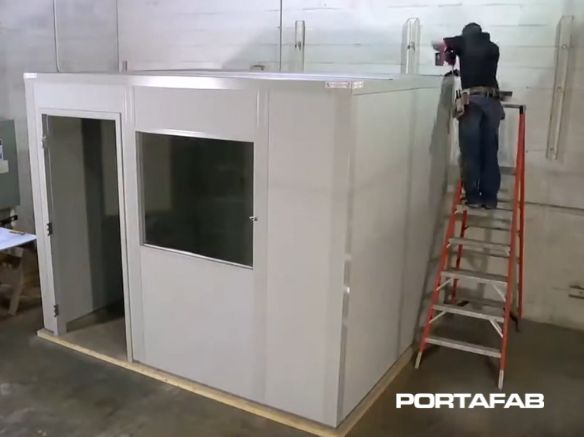 modular office installation videos