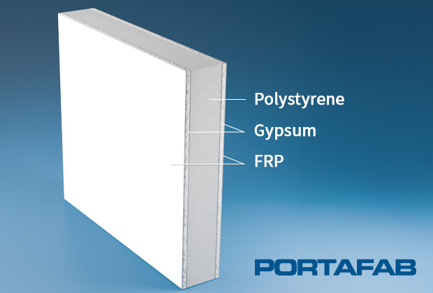 frp fire and sound panel illustration