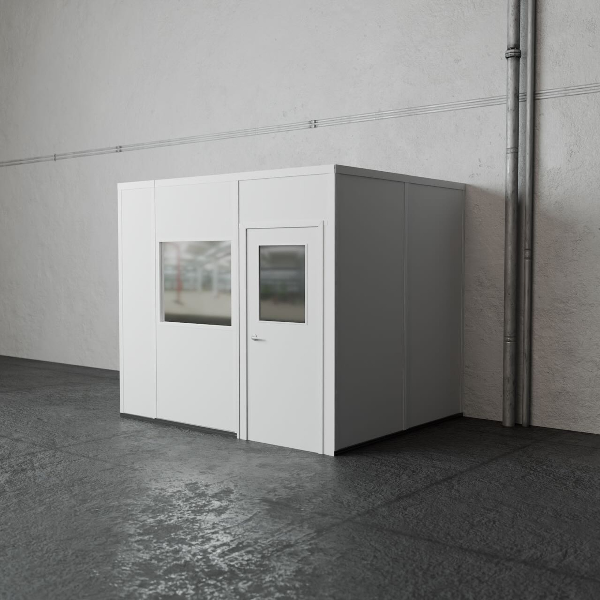 3-wall 8' x 10' prefab office