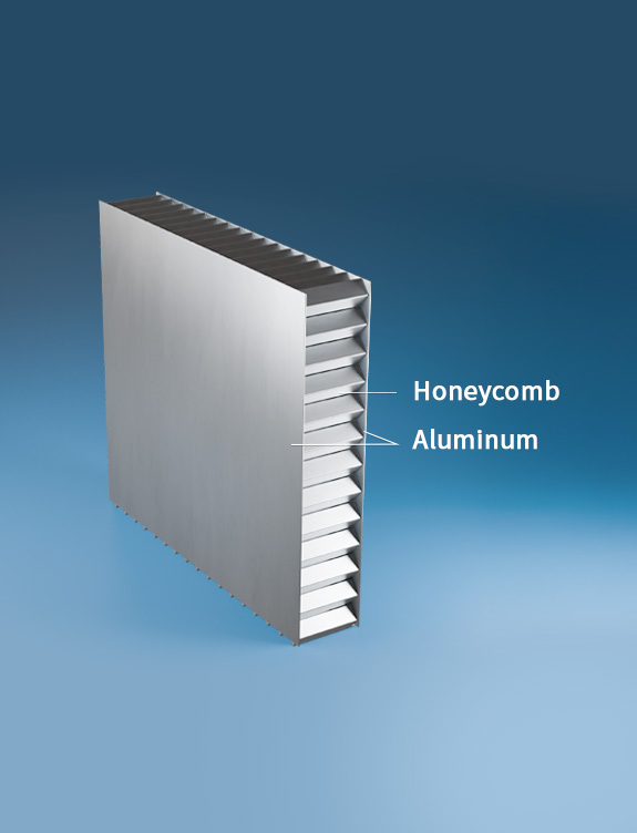 honeycomb panel illustration