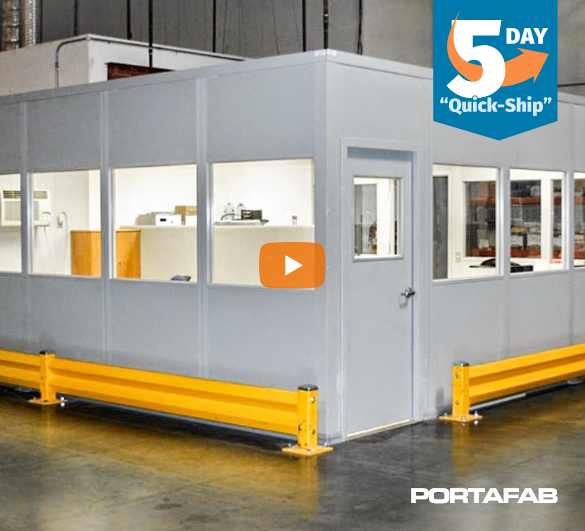 quick ship modular office, fast shipping modular office, modular warehouse office, inplant offices, modular inplant offices, modular office building