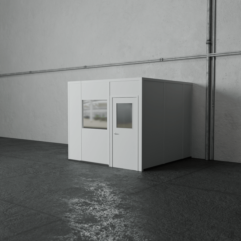 3-wall 10' x 10' prefab office
