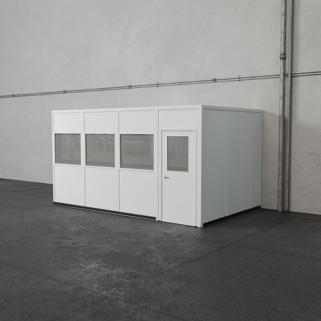 3-wall 10' x 16' prefab office