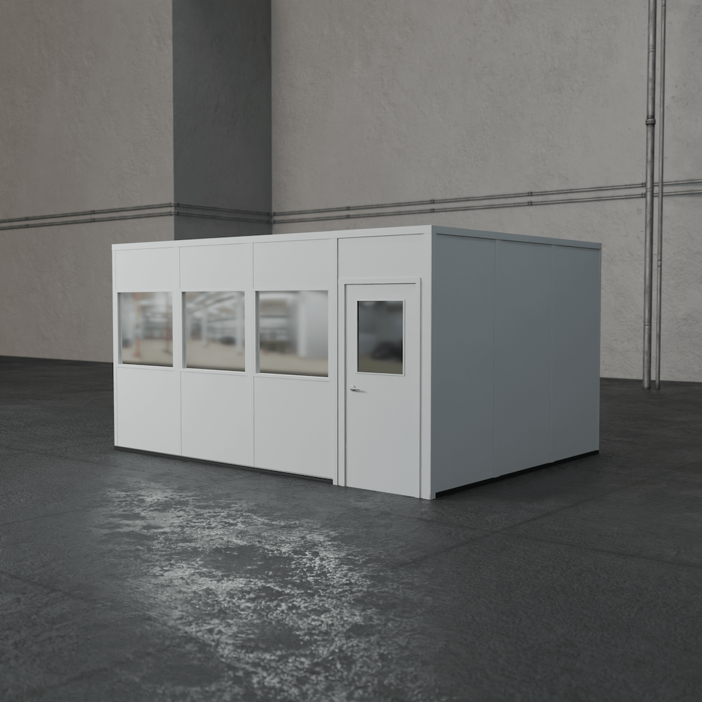 4-wall 10' x 16' prefab office