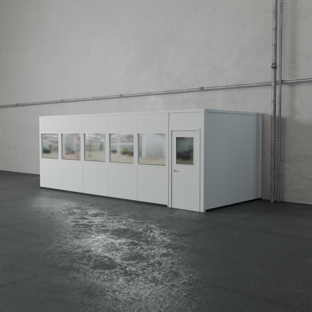 3-wall 10' x 24' prefab office