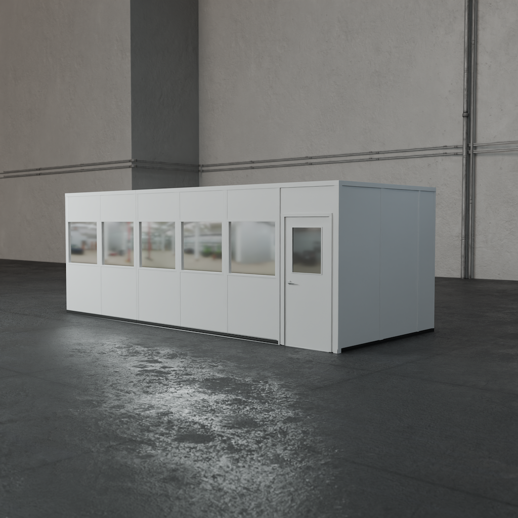 4-wall 10' x 24' prefab office