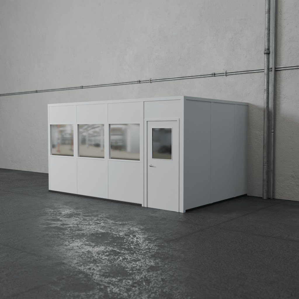 3-wall 12' x 16' prefab office