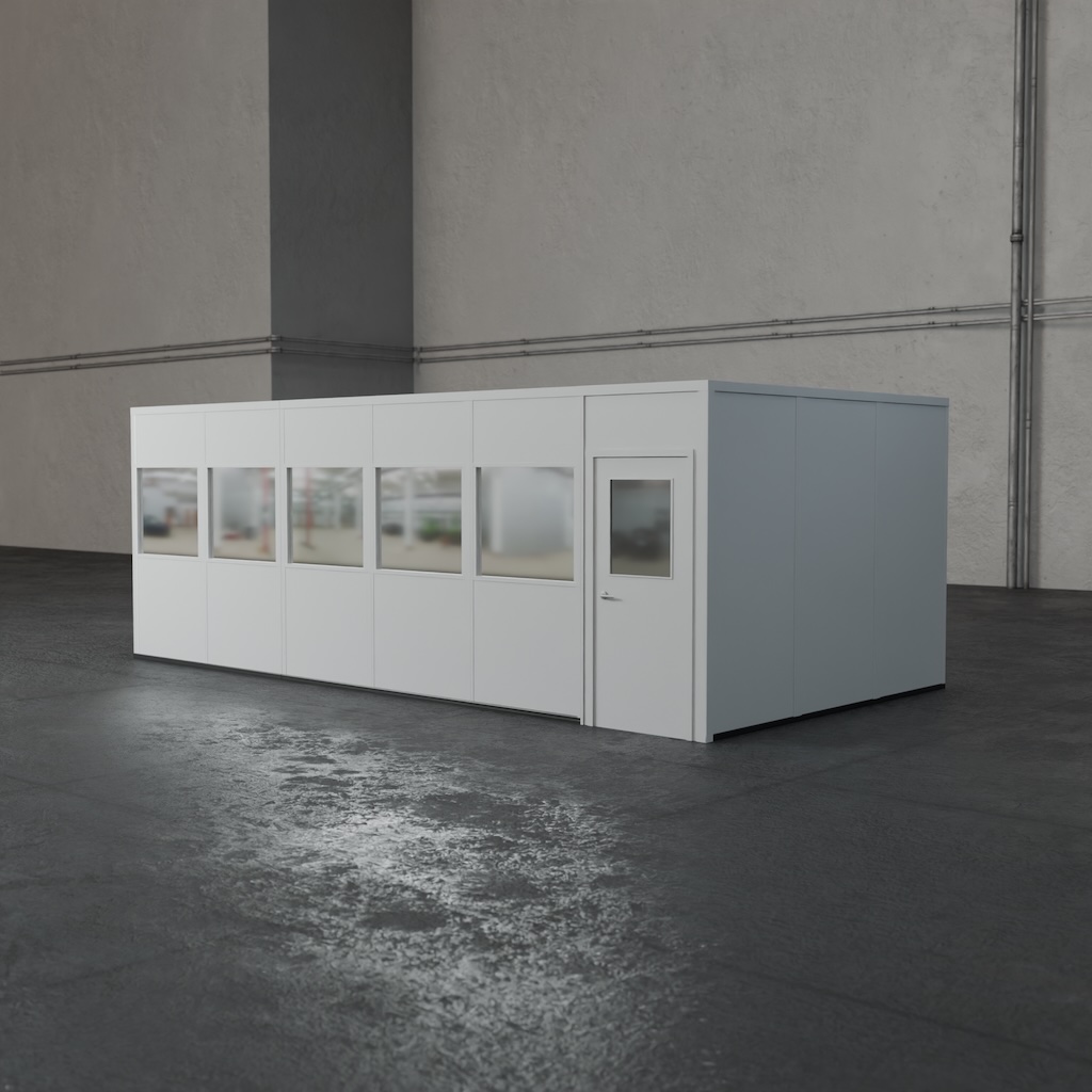 4-wall 12' x 24' prefab office