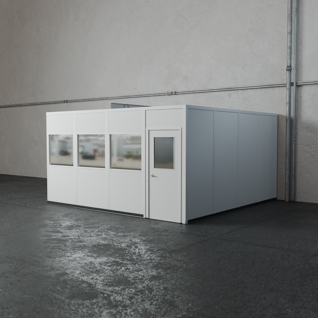 3-wall 16' x 16' prefab office