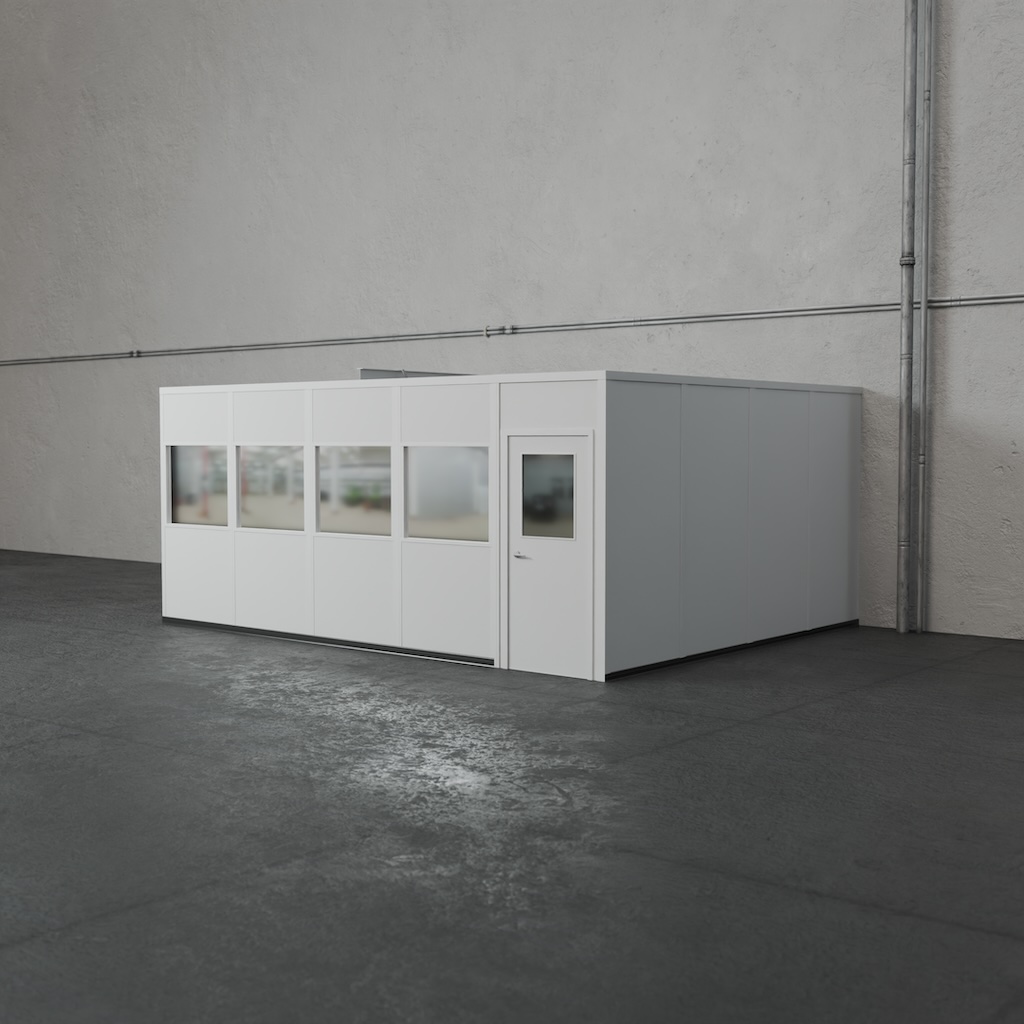 3-wall 16' x 20' prefab office