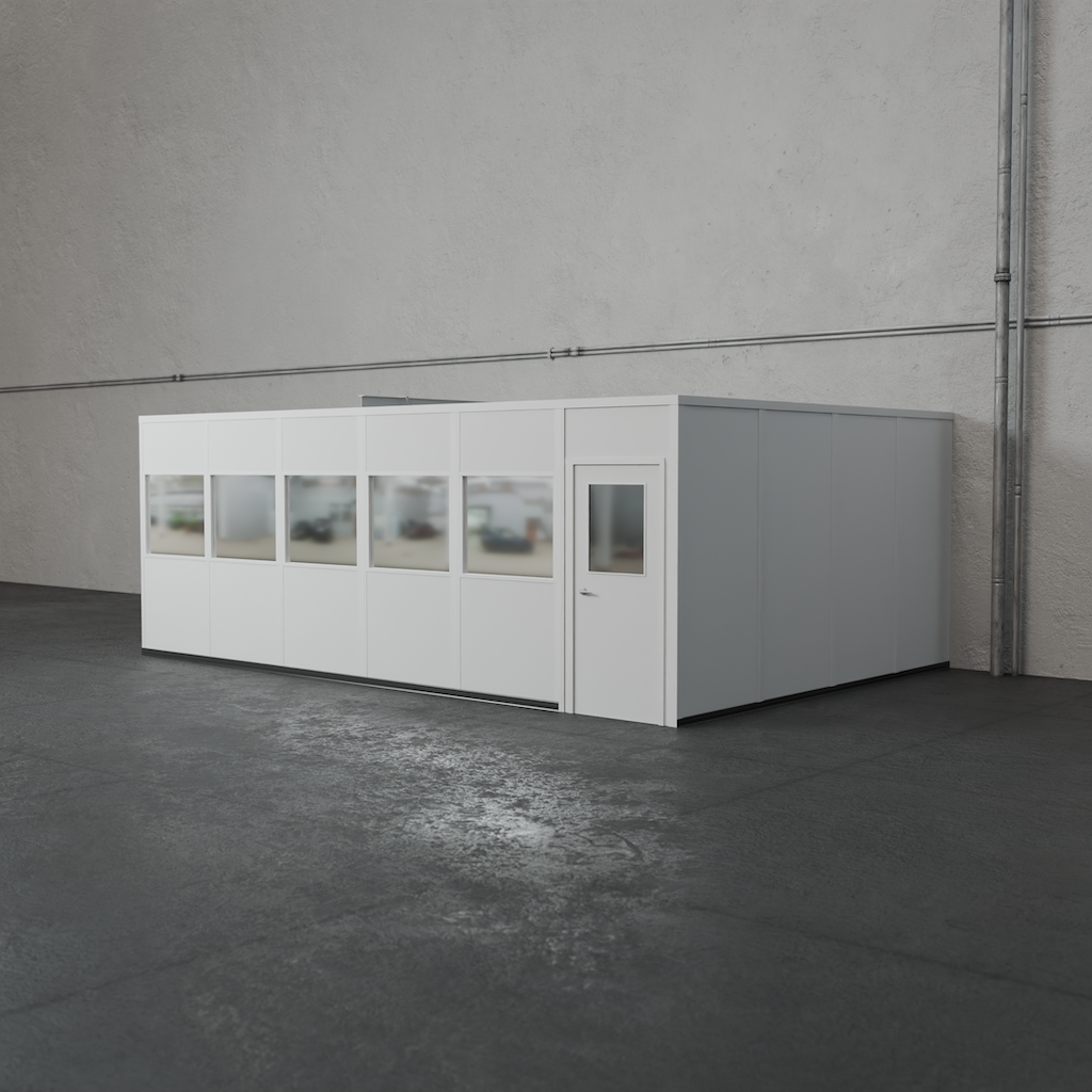 3-wall 16' x 24' prefab office