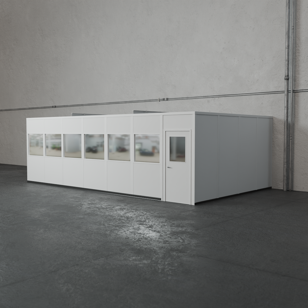 3-wall 16' x 28' prefab office