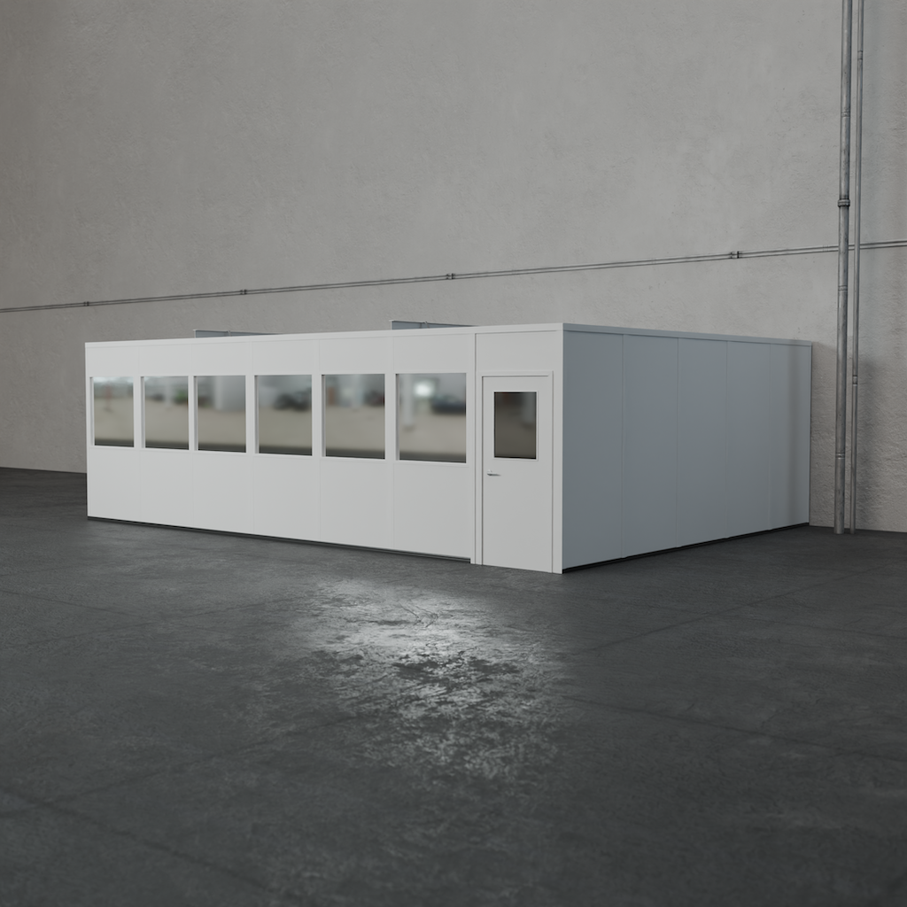 3-wall 20' x 28' prefab office