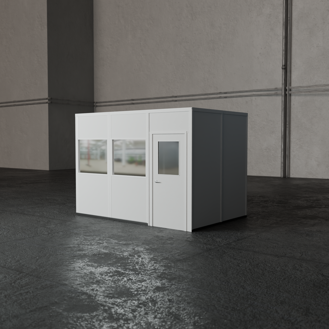 4-wall 8' x 12' prefab office