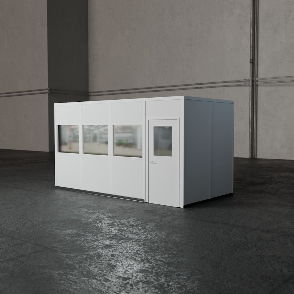 8x16 4-wall prefab office