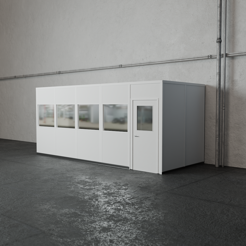 3-wall 8' x 20' prefab office
