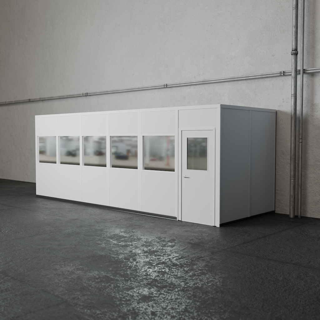 3-wall 8' x 24' prefab office