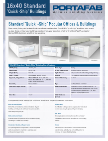 16' x 40' quick-ship building sales sheet