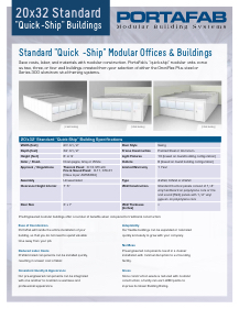 20 x 32 quick-ship building sales sheet