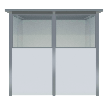 fixed booth window