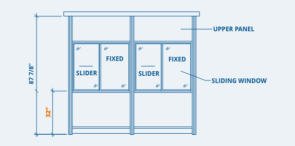 Booth Window Placement Options