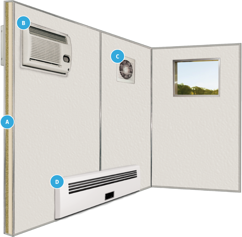 example HVAC options for booths