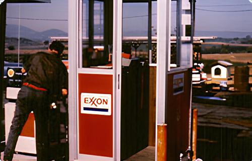 Classic gas station booth