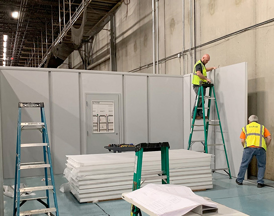 Modular Office under construction