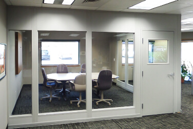 floor-to-ceiling wall partition