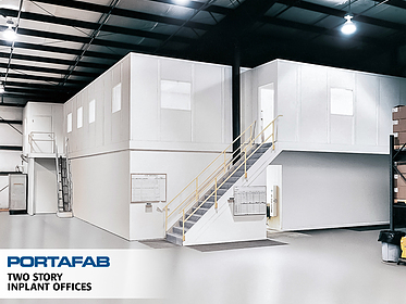 Two-Story Inplant Offices - PortaFab Modular Buildings