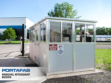 Parking Attendant Booth - PortaFab Modular Booths & Shelters