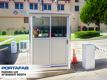 Parking Lot Attendant Booth - PortaFab Modular Booths & Shelters