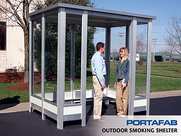 Smoking Shelter - PortaFab Modular Booths & Shelters