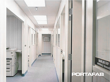 office partition hallway 