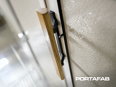 personal protective booth door handle
